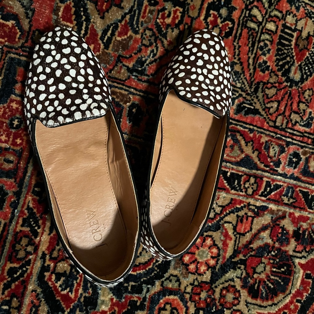 J crew leopard flats size 7.5